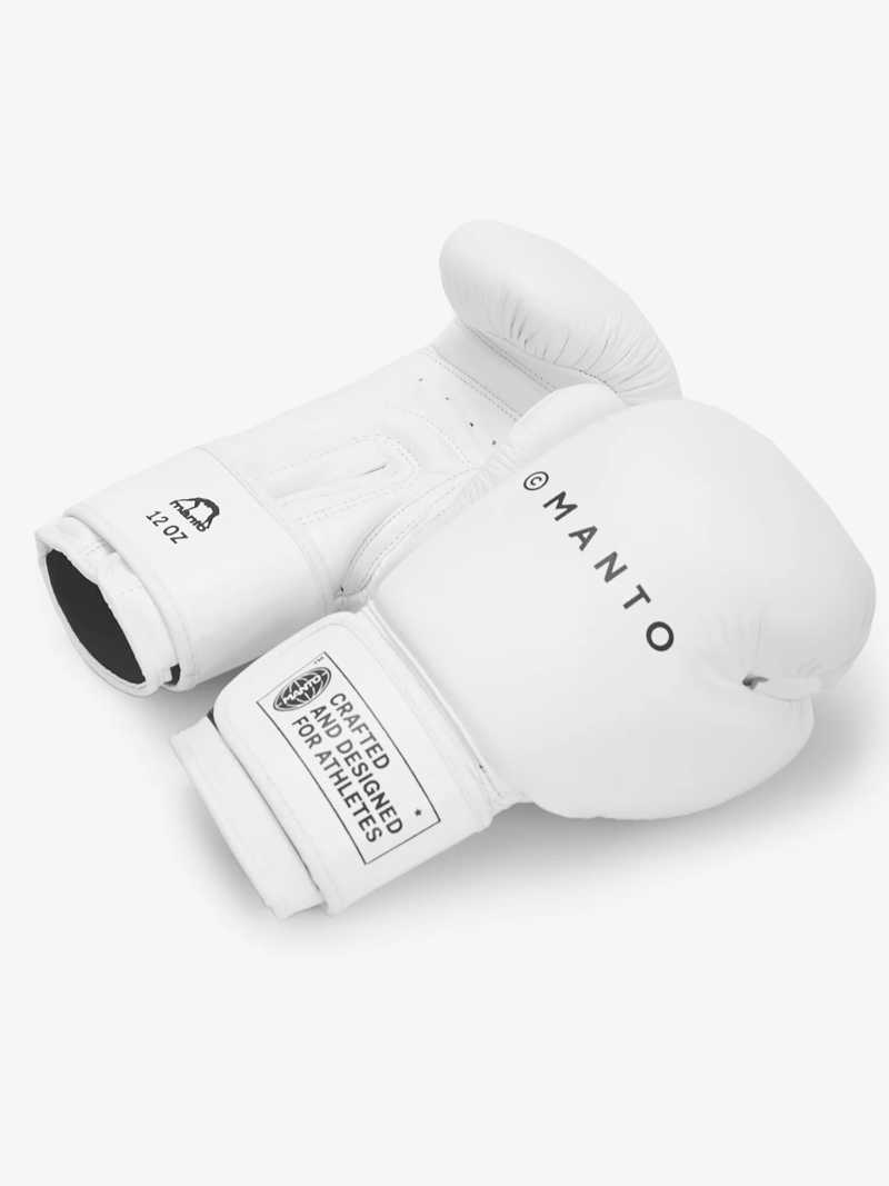 MANTO BOXING GLOVES impact+ Leather-white